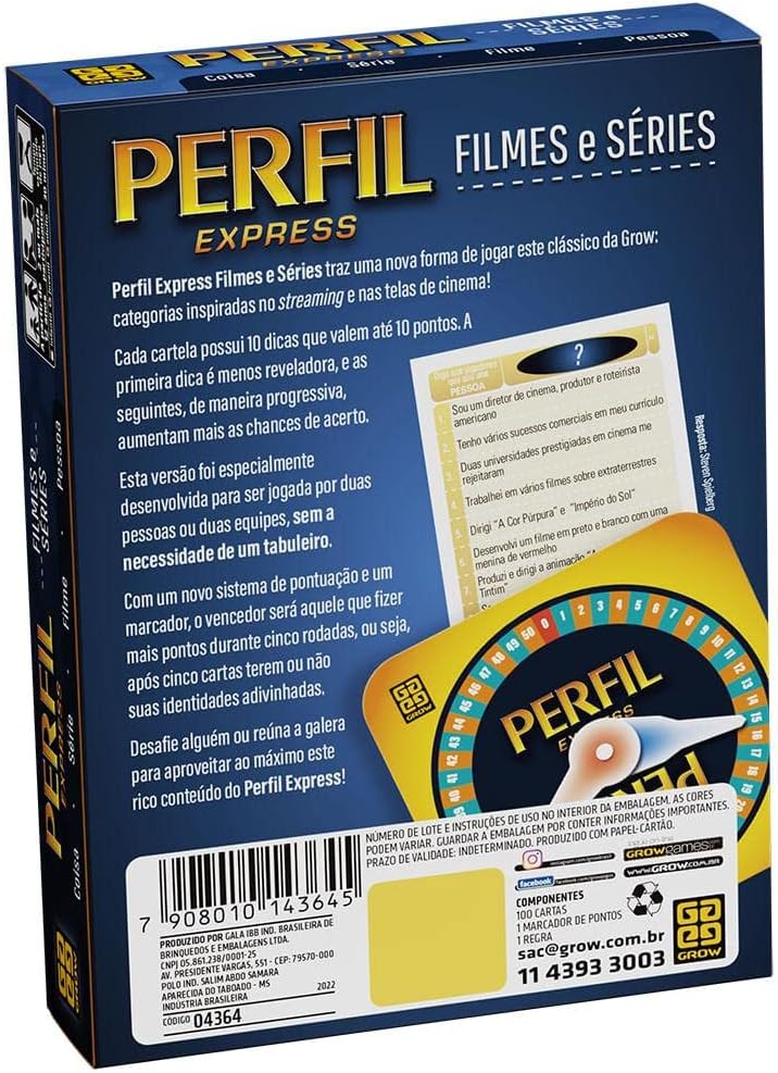 Jogo Perfil Express Filmes e Séries - Grow Jogo Perfil Express Filmes e Séries - Grow