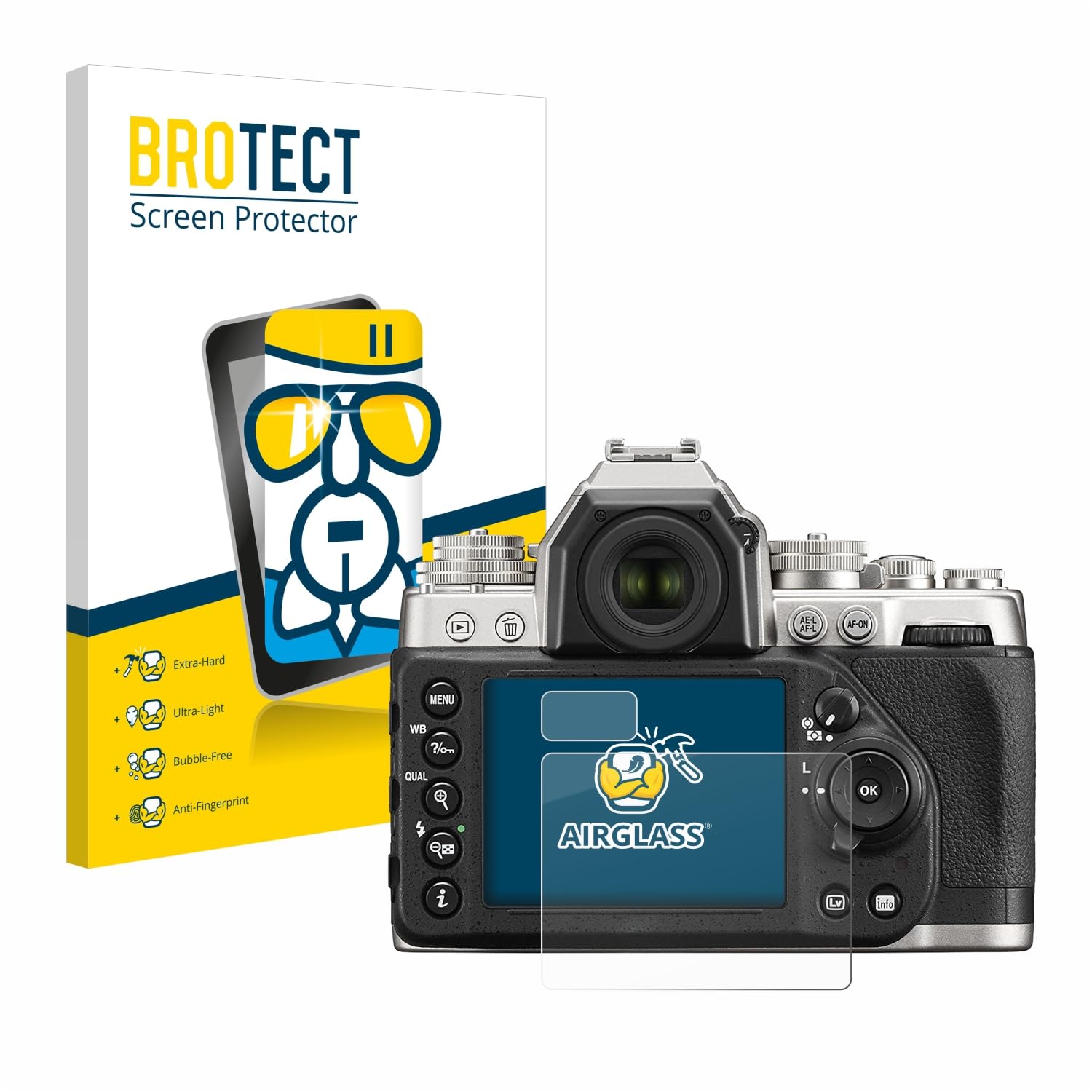 Protection Écran Verre Brotect Pour Nikon D610 - Anti-Rayures 9H Transparent