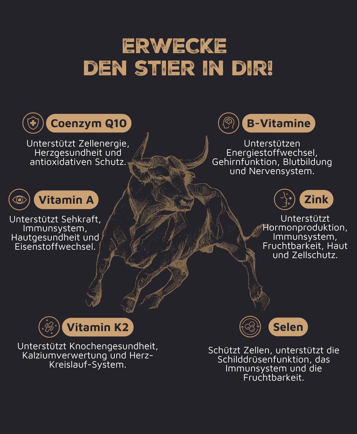 Carnivoro Grass Fed Beef Testicles mit Austernfleischextract - 240 Kapseln - 30 Tage Packung - Keto - Paleo