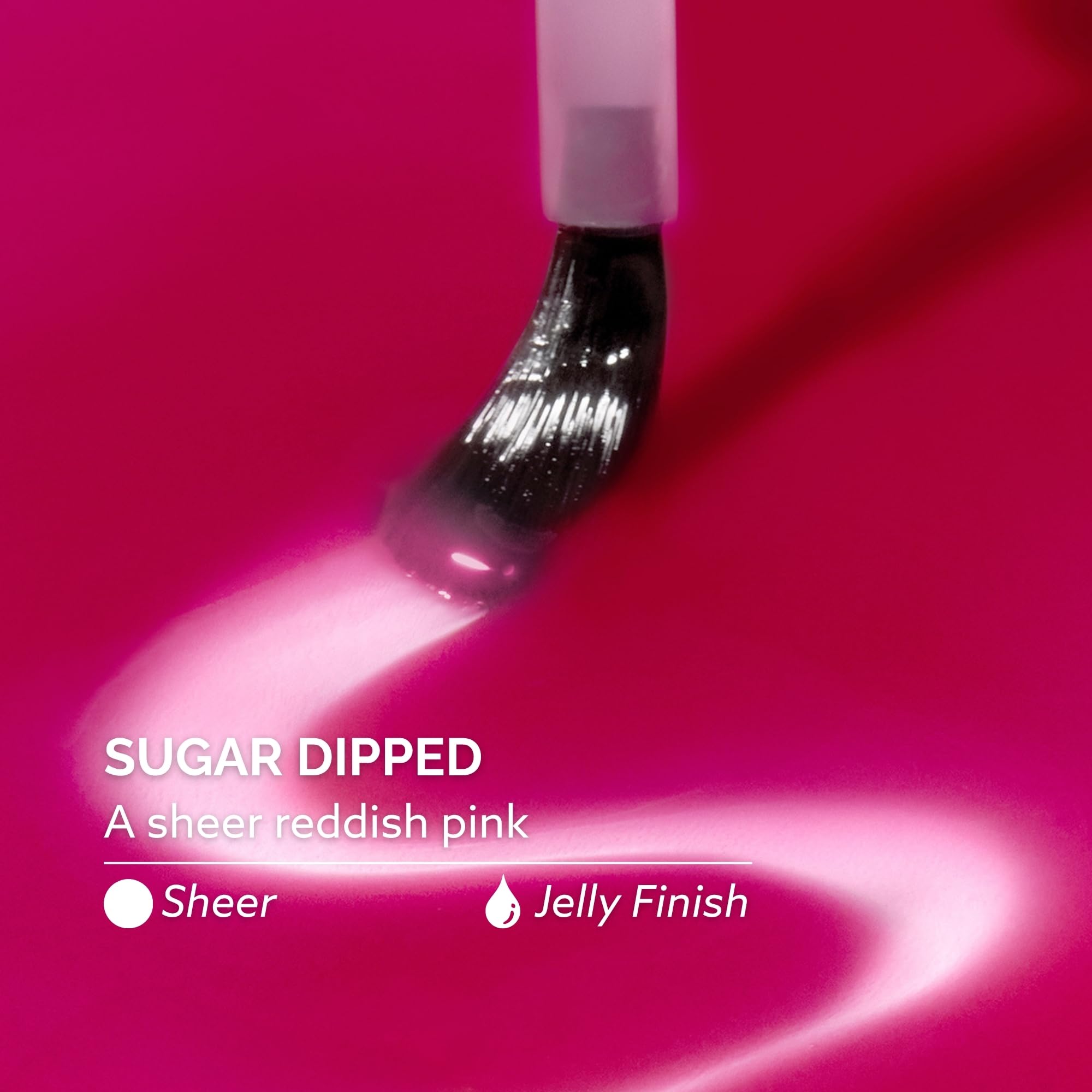 Dazzle Dry Nail Lacquer Step 3 – Sugar Dipped, Sheer Reddish Pink, 0.5 fl oz