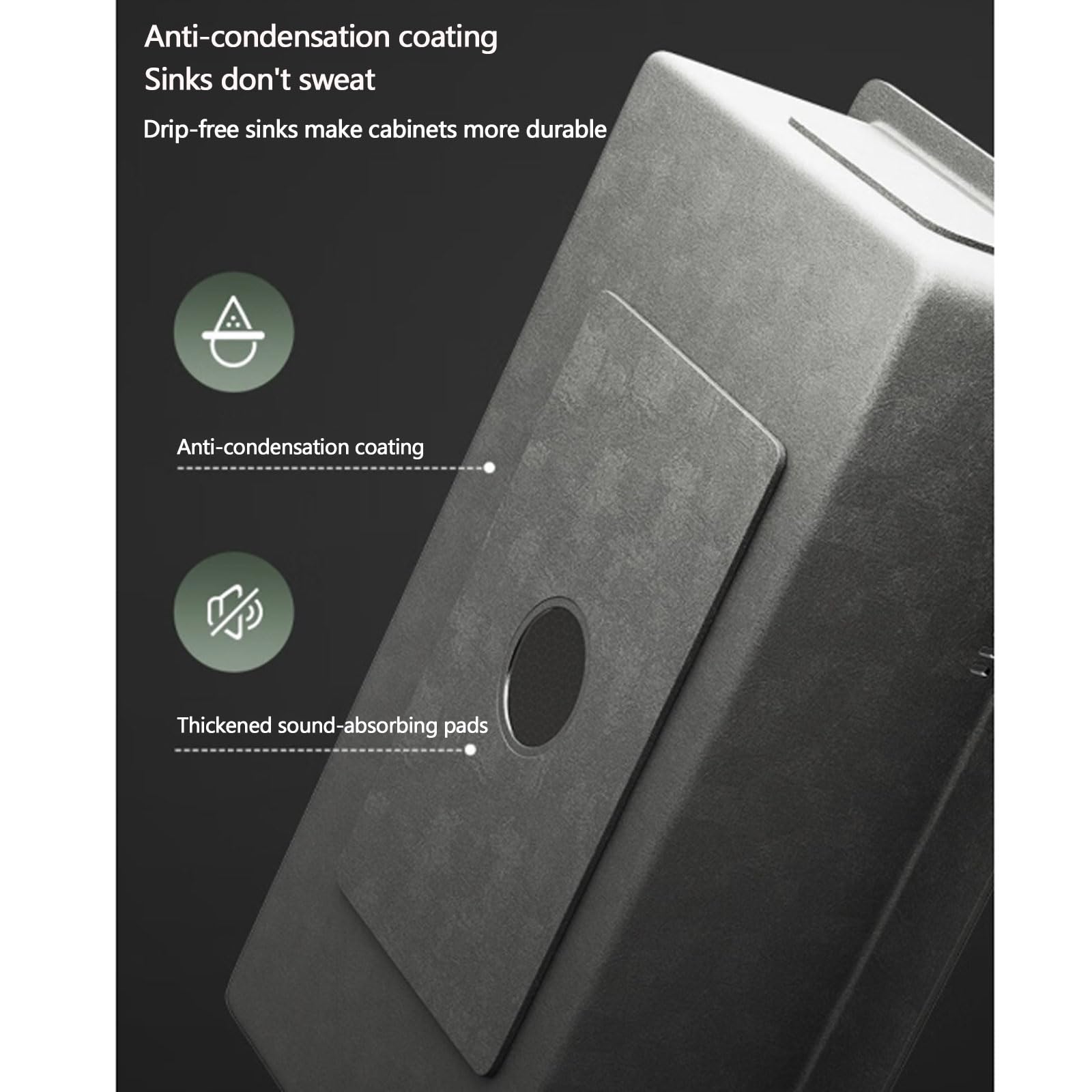 Fregaderos Cocina Modernos Un Solo Seno con Múltiples Accesorios Mueble Lavabo Acero Inoxidable Combinación Fregadero y Grifo Cocina para Restaurantes, Estaciones Trabajo y Bares