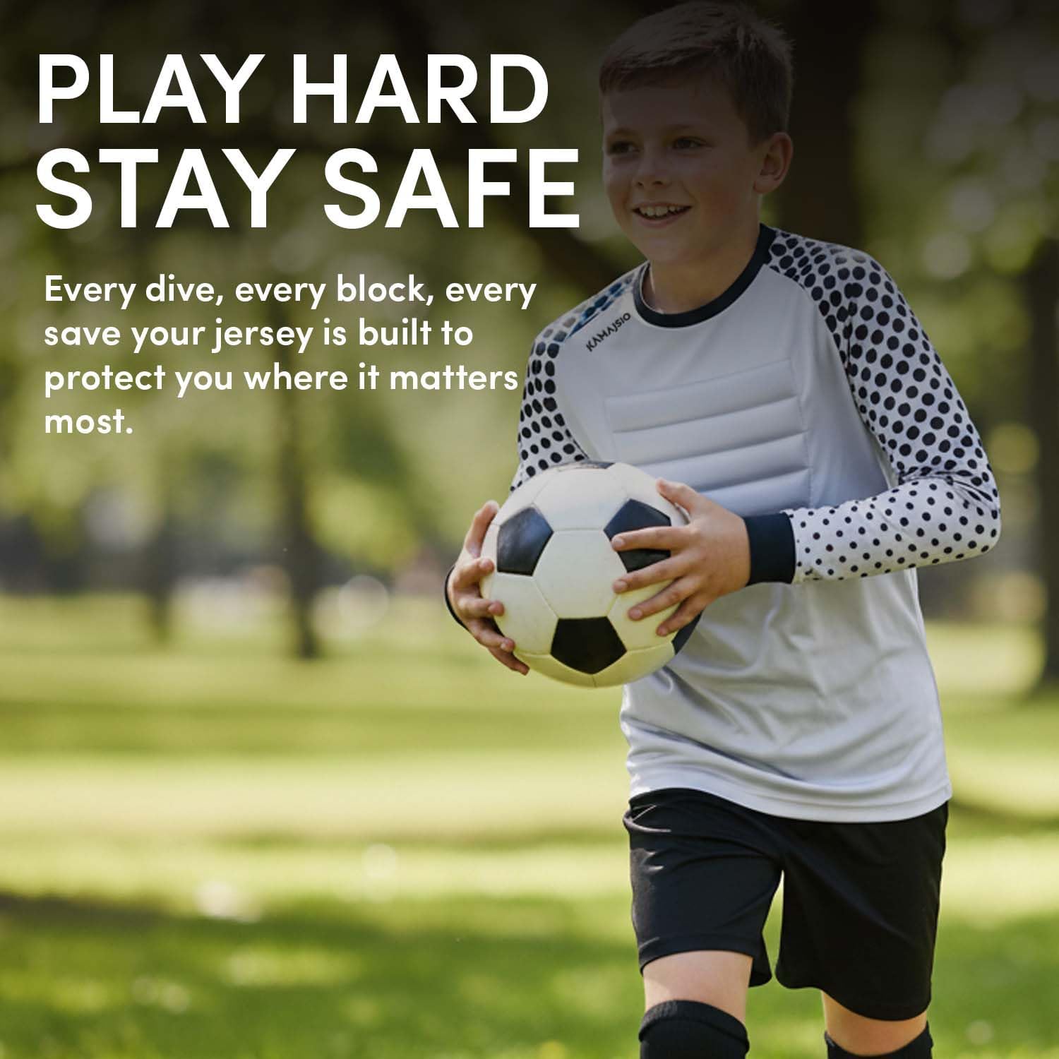 Soccer Goalie Jersey Youth - Elbow & Chest Padded Youth Soccer Goalie Jersey - Adult Football Goalkeeper Shirt - Image 5