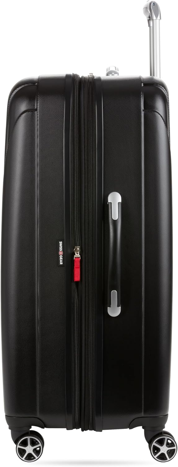 SwissGear 7585 Hardside Expandable Luggage with Spinner Wheels, Black, 2-Piece Set (19/27)