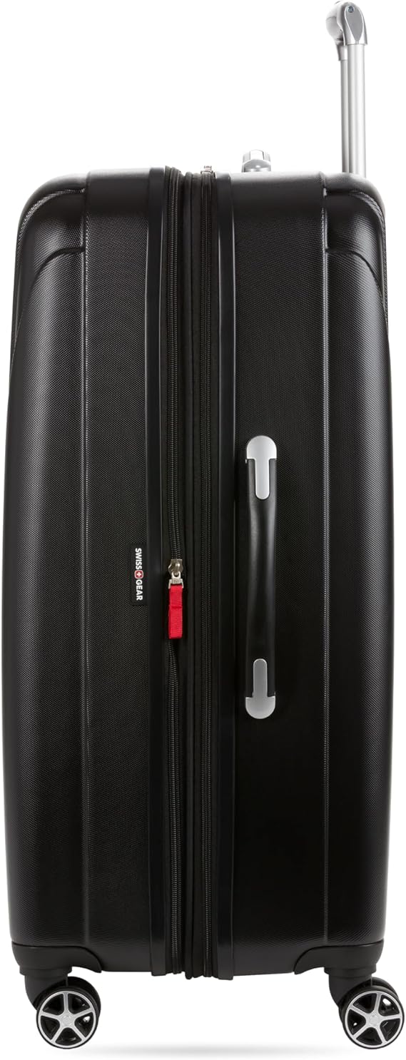 SwissGear 7585 Hardside Expandable Luggage with Spinner Wheels, Black, 2-Piece Set (19/27)