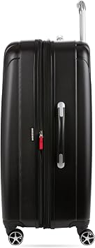 SwissGear 7585 Hardside Expandable Luggage with Spinner Wheels, Black, 2-Piece Set (19/27)