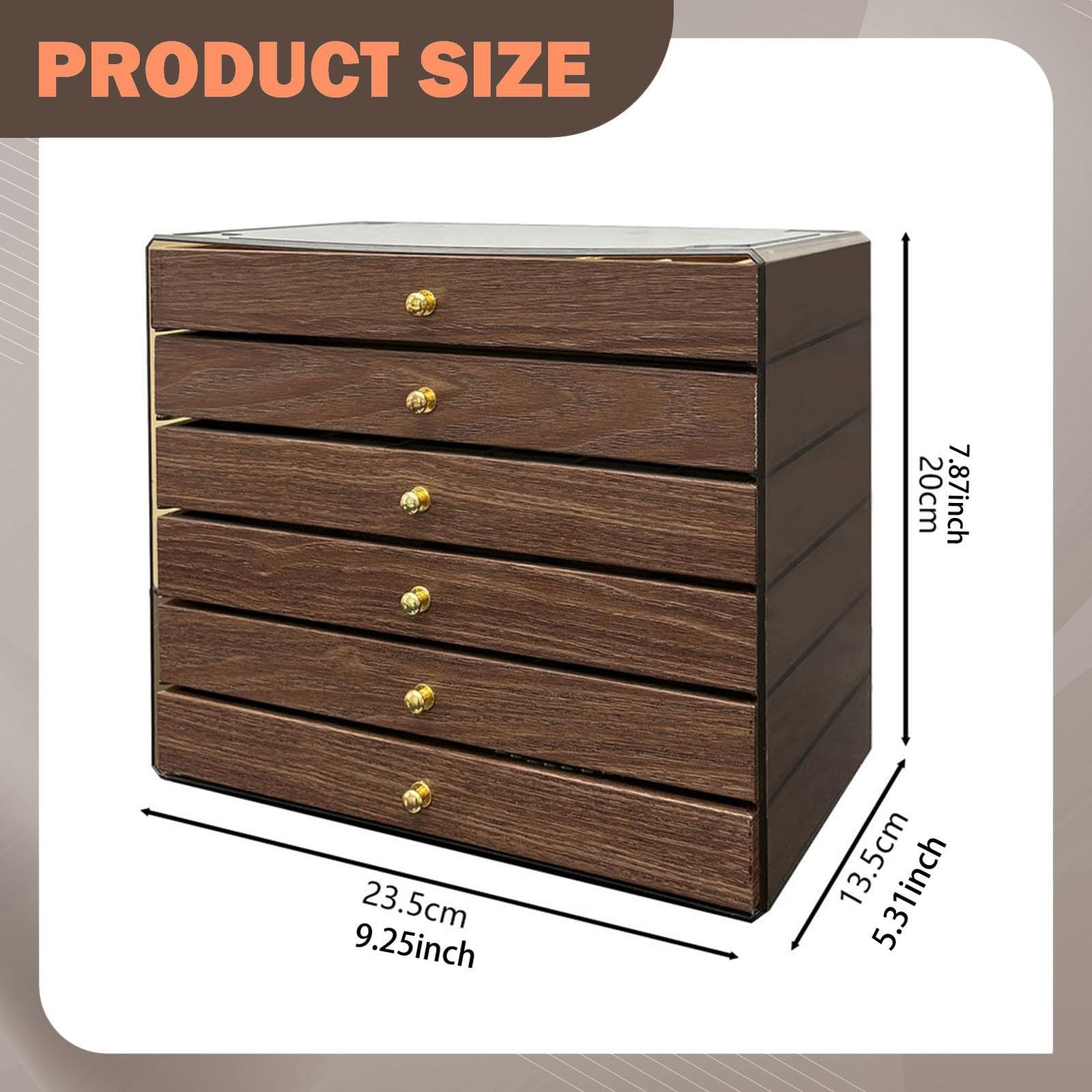 Porta Gioielli Scatola Gioielli Organizer Multilivello Contenitore Gioielli Cassettiera Coperchio Trasparente Realizzato in Legno E Velluto Morbido