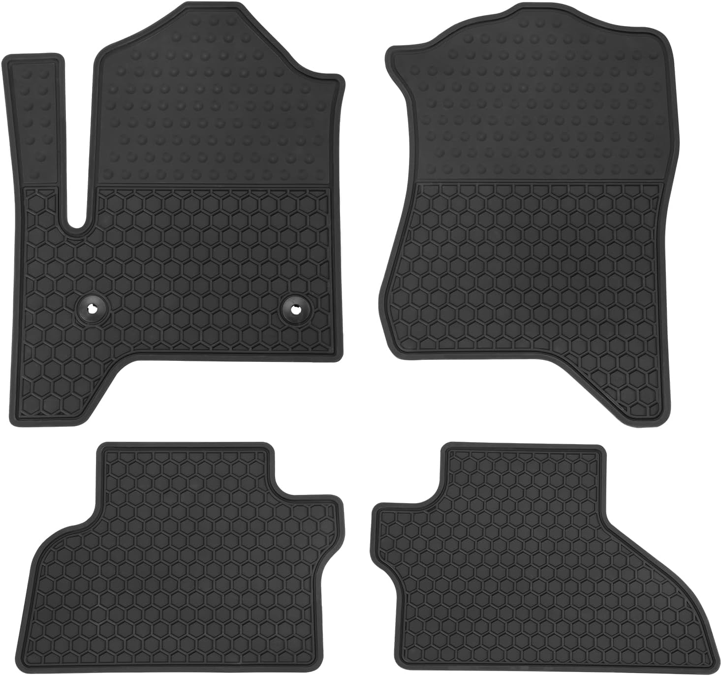 Car Floor Mats Custom Fit for Chevrolet Tahoe/GMC Yukon 2015-2020 Chevy Black Rubber All Weather Protection Auto Floor Liners Heavy Duty Odorless