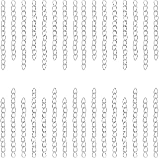 100Pcs Necklace Chain Extender for Jewelry Making,Stainless Steel Bracelets Extender Bracelet Chain Extender Chain Extension Tails for Necklaces Bracelet,Anklets,Jewelry Making Supplies(Silver)