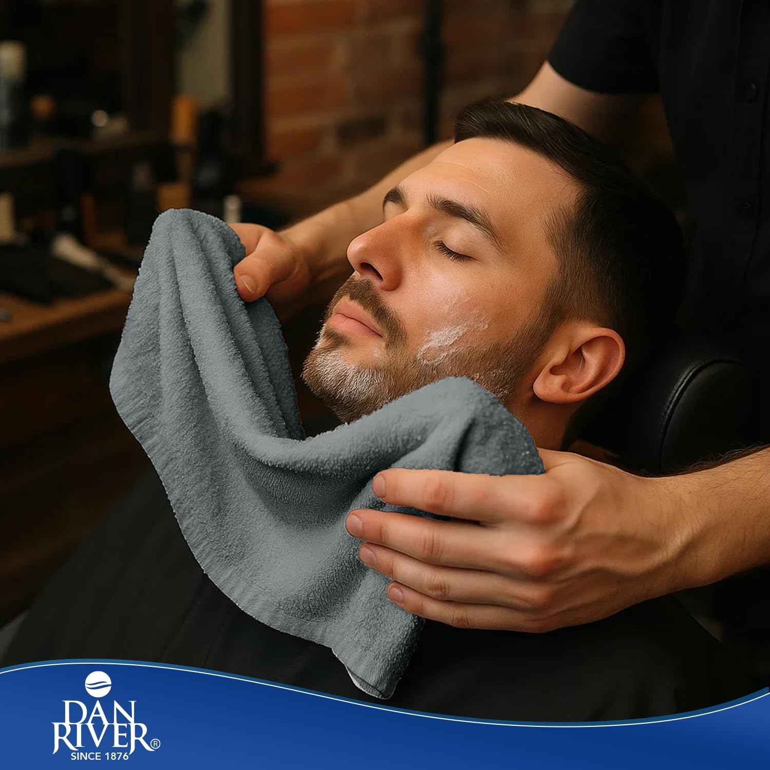 DAN RIVER Juego de 24 toallas de salón, ultra suaves, 100% algodón, paño de secado facial y de pelo a granel multiusos para gimnasio, maquillaje, spa, hogar, toalla de mano gris, paños reutilizables