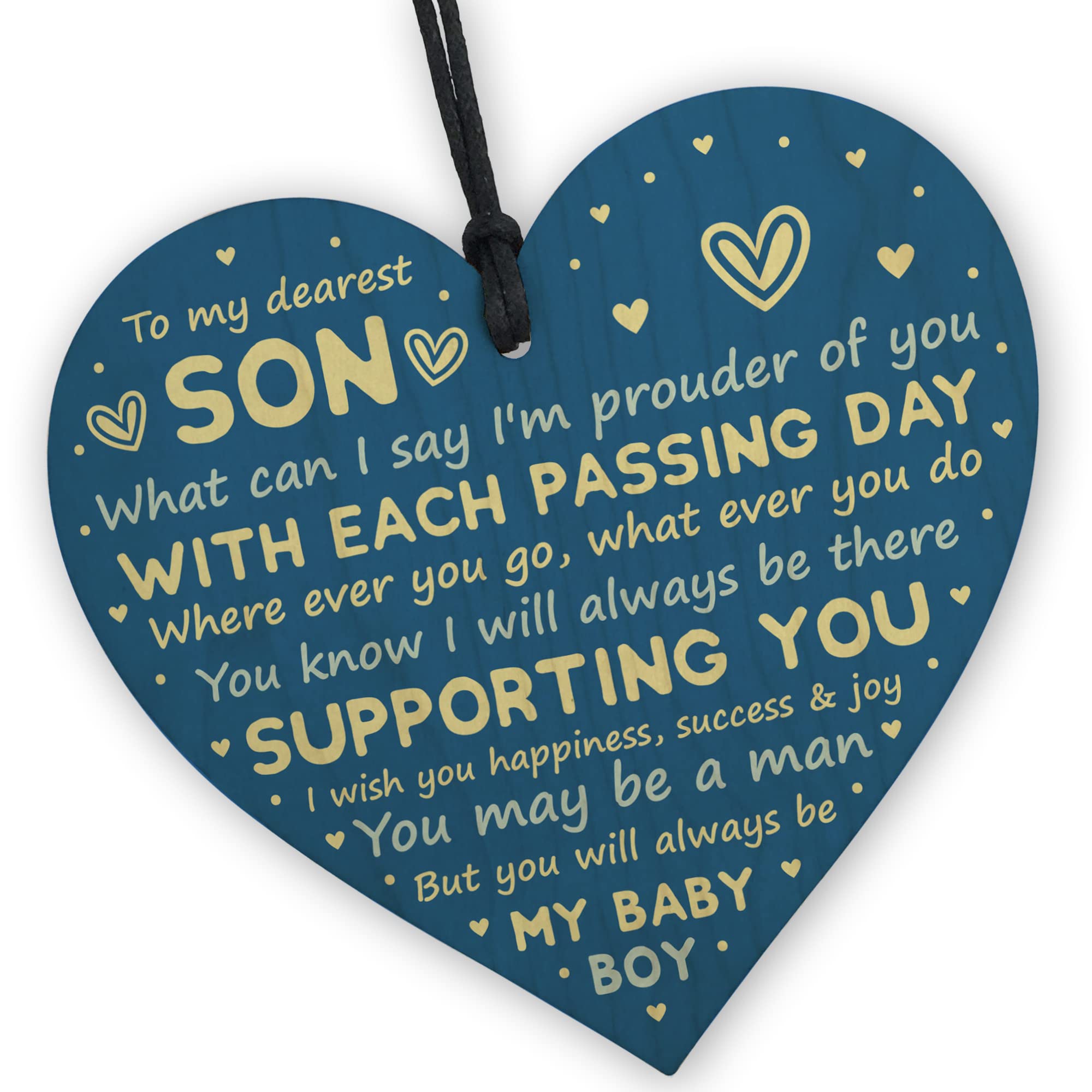 Red Ocean Gifts for Son from Dad 18th 21st Birthday Gift Card Son Gift from Mum Gift for Him