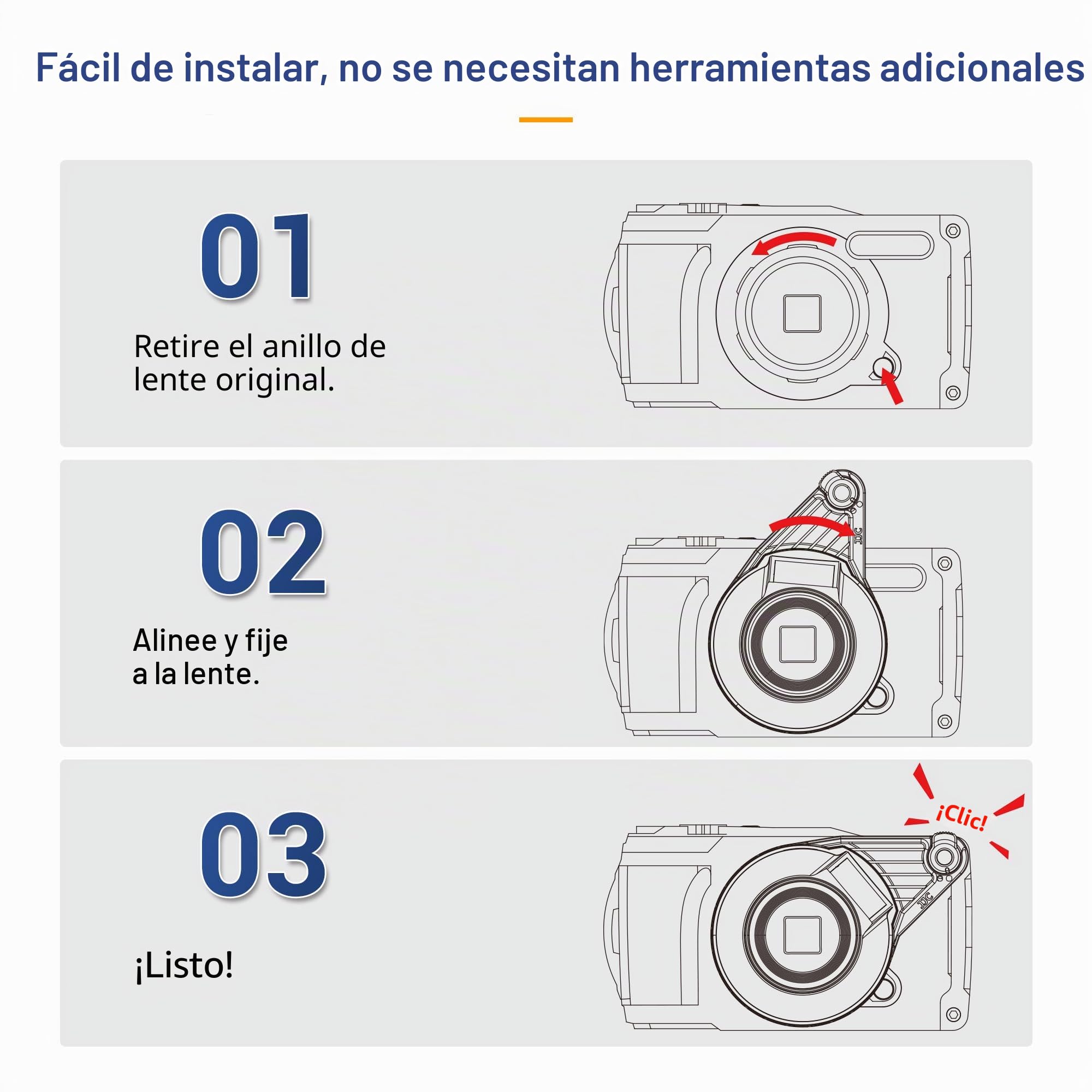 JJC FD-1 Difusor de Flash para Cámaras Olympus Tough TG-7 TG-6 TG-5 TG4 TG3 TG2 TG1, Soporta Luz Difusa Completa y Semi-Abierta, Accesorio para Fotografía Macro de Cerca