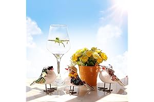 Handmade Fabric Bird: 3-Piece Target Bird Home Decor