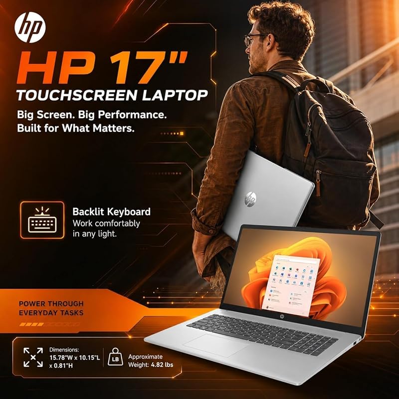 HP 15.6" Touchscreen Laptop, Ryzen 7 7730U, 16GB 512GB SSD image 6