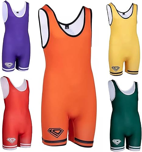 Miniatura 5 de KO Sports Gear - Soltero de lucha libre unisex, cómodo y transpirable, elástico en 4 direcciones, gama completa de tallas para jóvenes y adultos