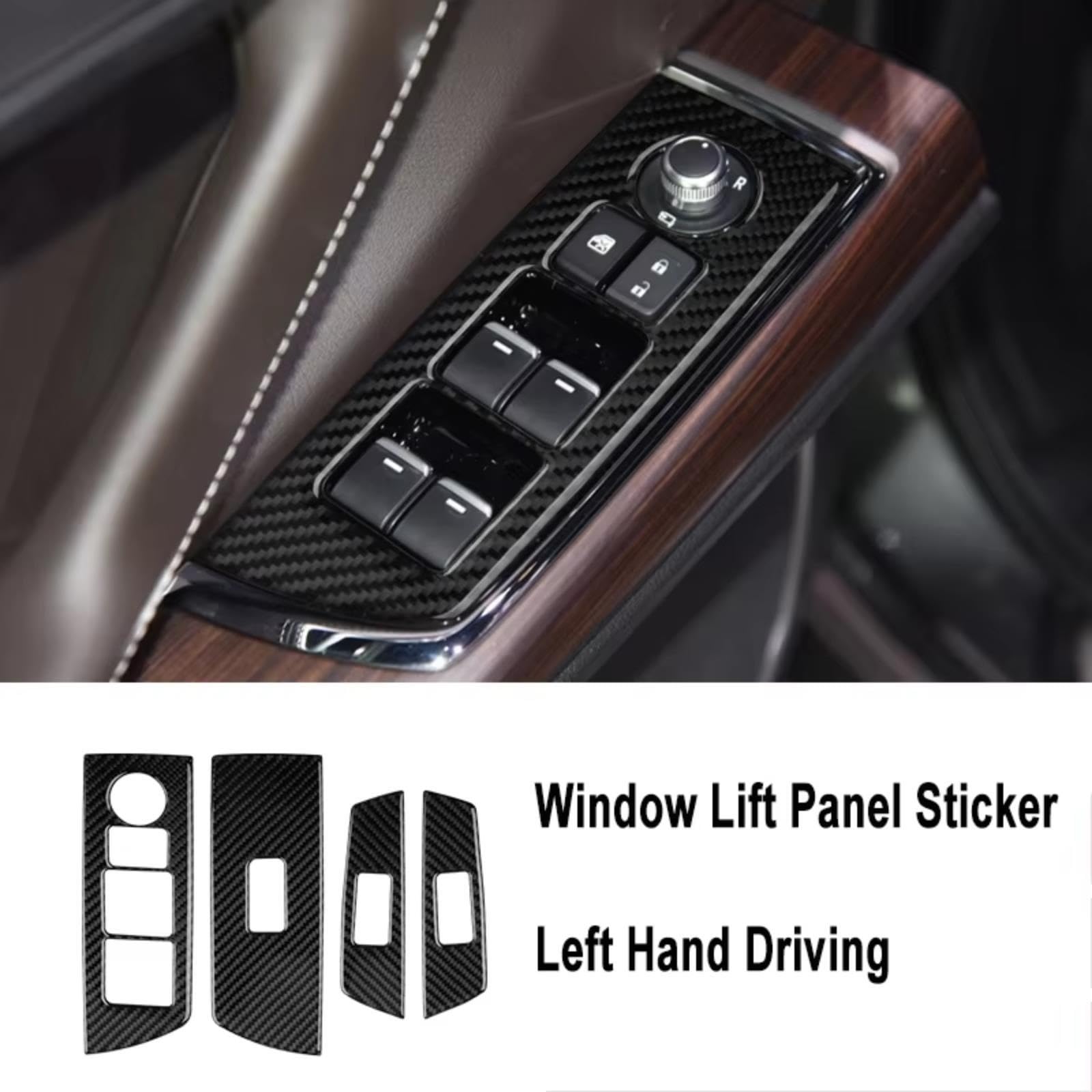 Adesivi Per Pulsanti Auto Per Mazda Per CX-9 Adesivo Pannello Auto | Per 2016 2017 2018 2019 2020 Finestra Ascensore Pulsante Decorazione Copertura Trim Adesivo Accessori Auto(Model 1)