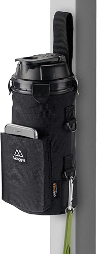 Miniatura 1 de Soporte magnético para botella de agua, imán integrado para una fácil fijación al equipo de ejercicio, multiusos, con eslinga, impermeable,