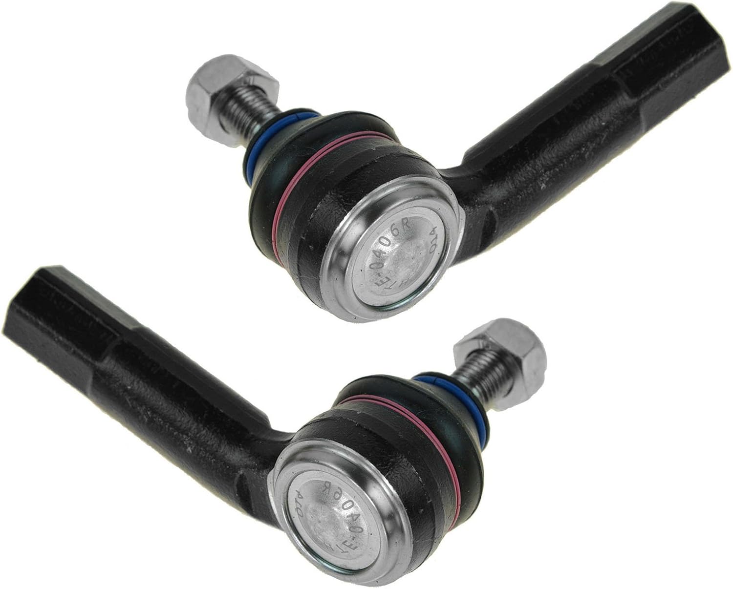 Front Outer Tie Rod Set 2 Piece Compatible with 1998-2010 Volkswagen Beetle 99-06 Golf 99-05 Jetta