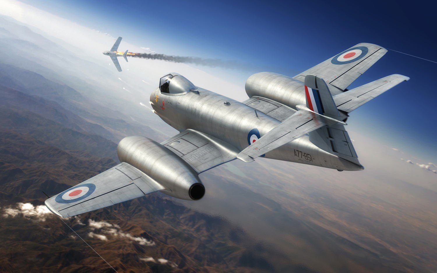 Airfix A09184 Gloster Meteor F8 wojna koreańska