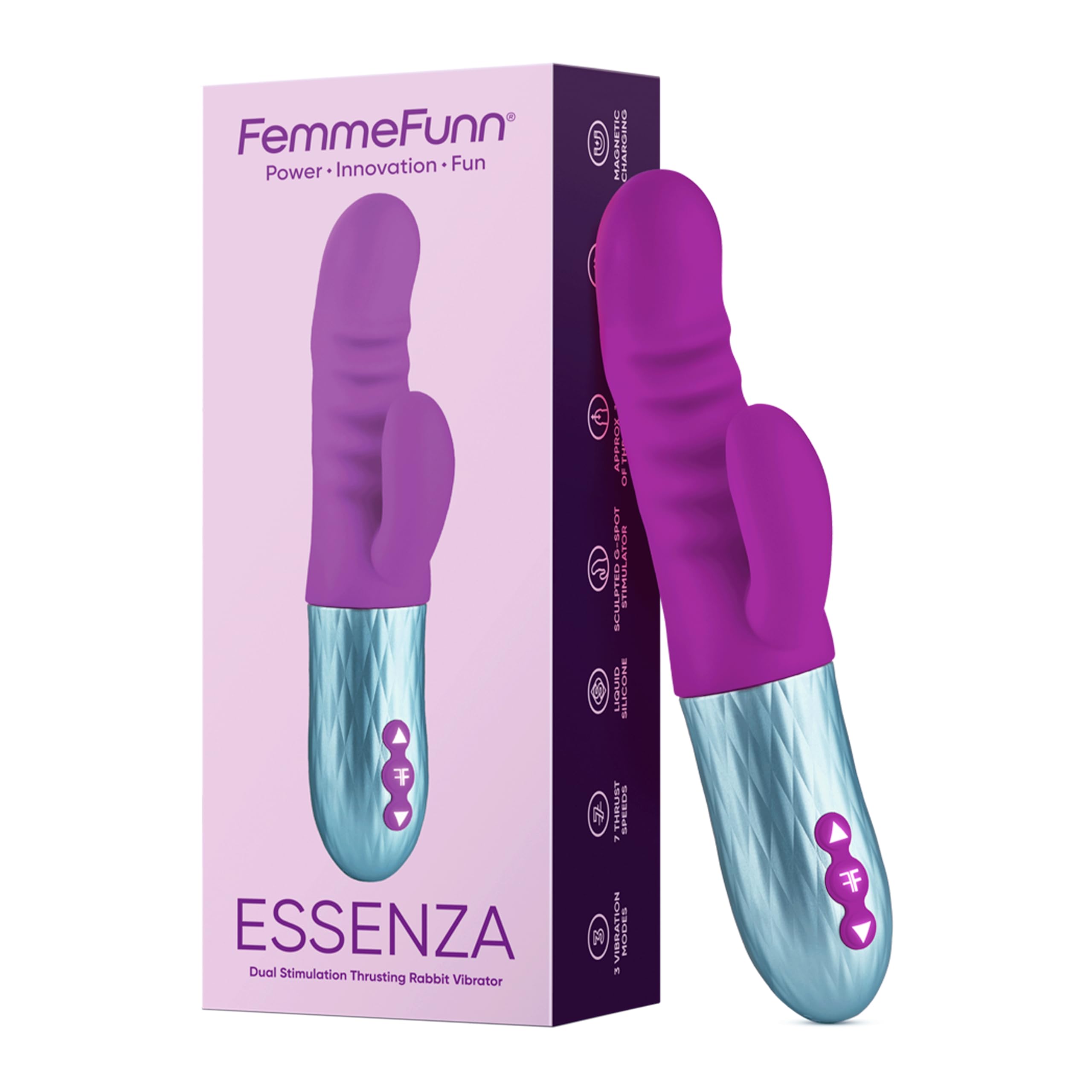 Femmefunn Essenza Vibratori rabbit Purple 22 cm