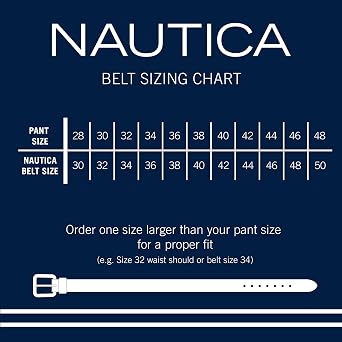 Nautica Men's Reversible Leather Belt | 2-in-1 | Classic | Everyday | Business | Work | Dress | Casual | Metal Buckle