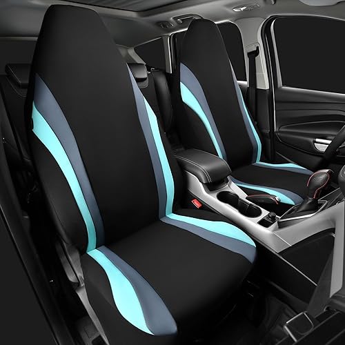 Miniatura 2 de CAR PASS AquaShield - Fundas de asiento de automóvil impermeables de neopreno solo para asientos delanteros, fundas de asiento de cubo de respaldo