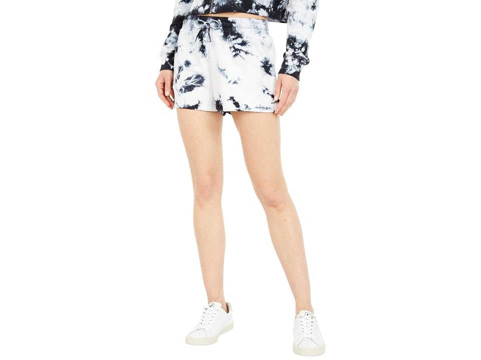 Splendid Sundown by Playa Tie-Dye Shorts (Black) Women's Shorts INTERNATIONAL SHIPPING