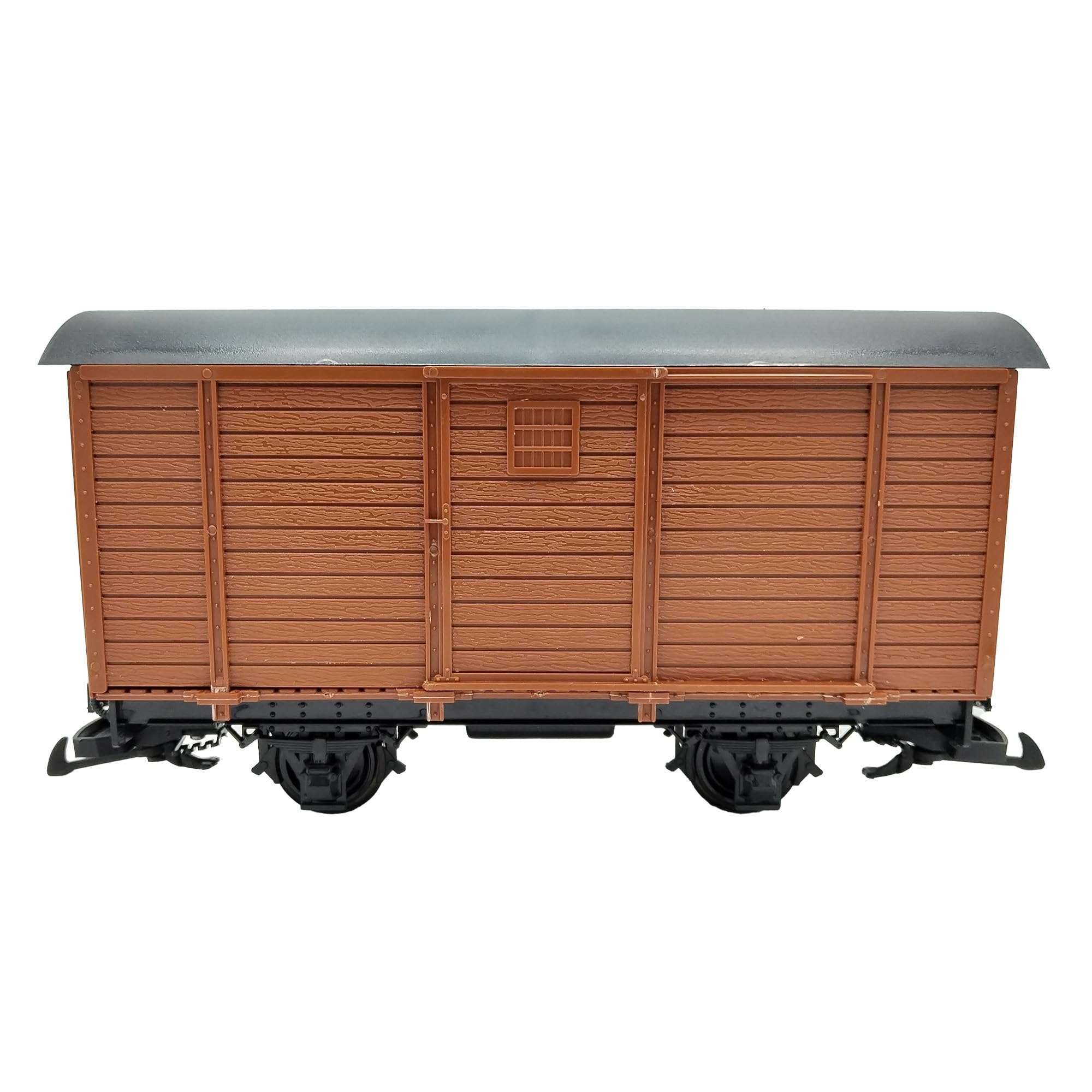 Gedeckter Güterwagen braun - Selbstbauwagen/Bausatzwagen - Gartenbahn Spur G