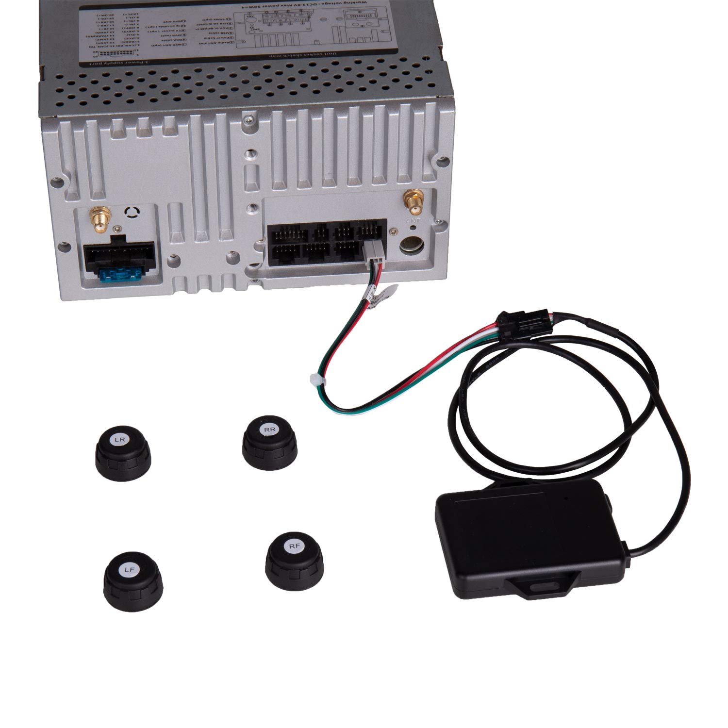 SYGAV Tire Pressure Monitoring System External TPMS Sensors for Car Stereo. (External Sensor)