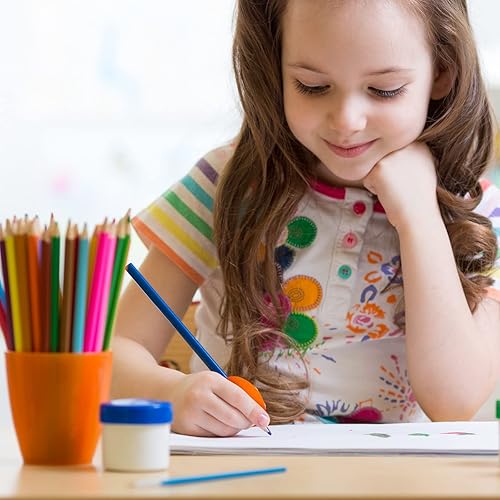 Miniatura 7 de Outus 12 empuñaduras para lápiz de huevo para adultos, agarre de escritura a mano para huevo, lápiz capacitivo, espuma acolchada suave para