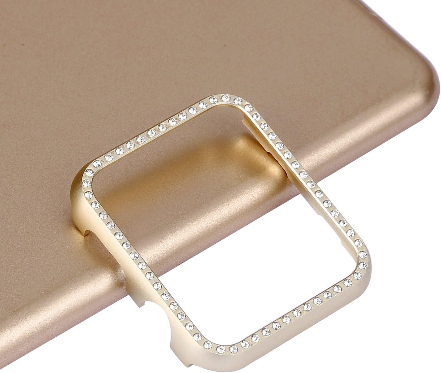 Diamond Case Compatible with Apple Watch 38mm 42mm 40mm 44mm 41mm 45mm, Women Glitter Rhinestone Protector Frame Full Coverage Metal Shockproof Cover Compatible with iWatch Series 9 8 7 6 5 4 3 2 1 SE