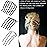 8 Pieces Hair Side Combs, Metal Hair Fork Clip Hair Pins for Buns Hair Updo U-Shape Hair Sticks for Women Hair Styling Tool Accessories