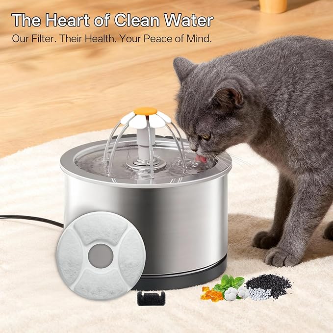 Filtros para Fuente de Agua para Gatos, Pack de 24 Recambios miniatura 3