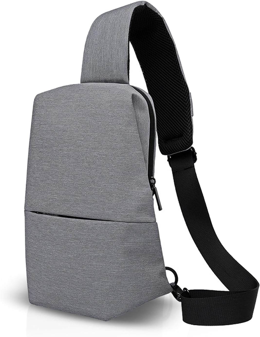FANDAREUnisex Sling Bag, Shoulder Cross Body Bag for Men, one Shoulder Backpack, Outdoor Cycling Hiking Camping Travel Women Chest Pack Polyester Gray