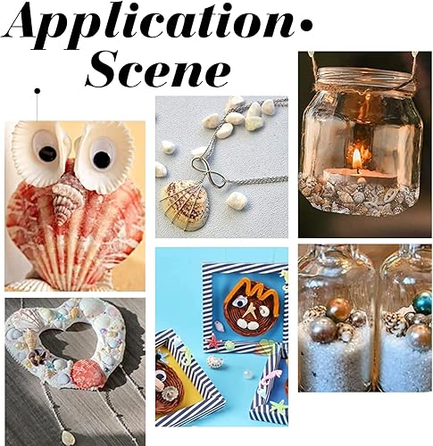 Miniatura 4 de PH PandaHall Pequeñas conchas marinas sin agujero, 6.70 oz coloridas en espiral de océano playa conchas marinas pequeñas conchas turbo para