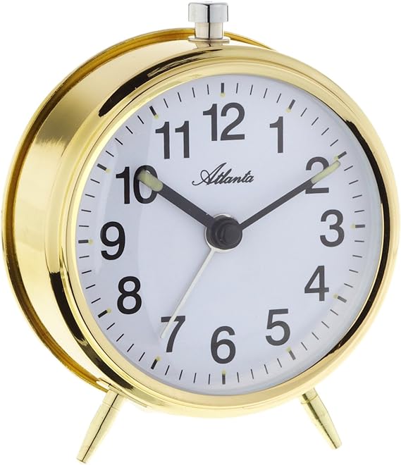 Atlanta Alarm Clock with Luminous Hands Analog 1051 9