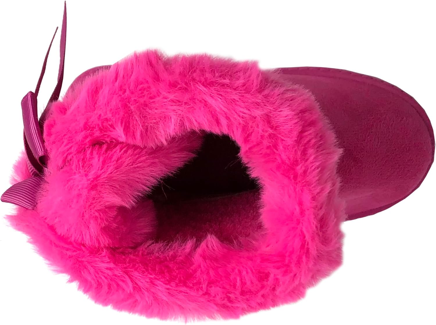 REDVOLUTION Kids Boots Toddler Girls Cute Butterfly Bow | PomPom PU leather Boot (Toddler/Small Kid) - Image 6