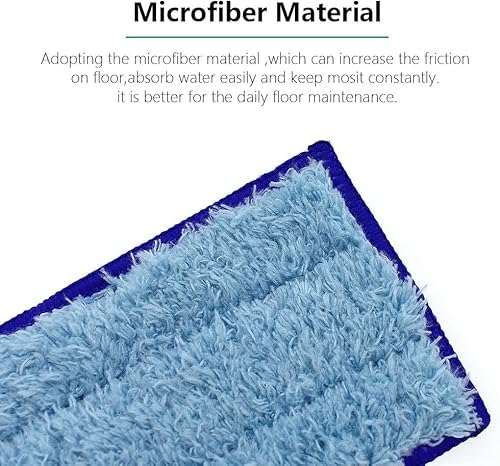Miniatura 5 de Neutop Almohadilla de trapeador húmedo lavable y reutilizable de repuesto compatible con iRobot Braava Jet 240, 241, 244, 245, 250 Robot, azul,