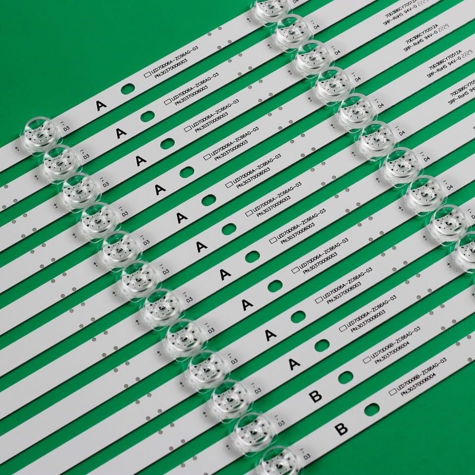 12pcs LED Backlight Strips For ONN 100012588 100068378 30370006005 30370006006