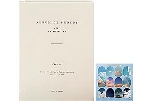 Aesthetic Korean Style Lovely Hard Cover 4x6 Photo Album with Memo Slips