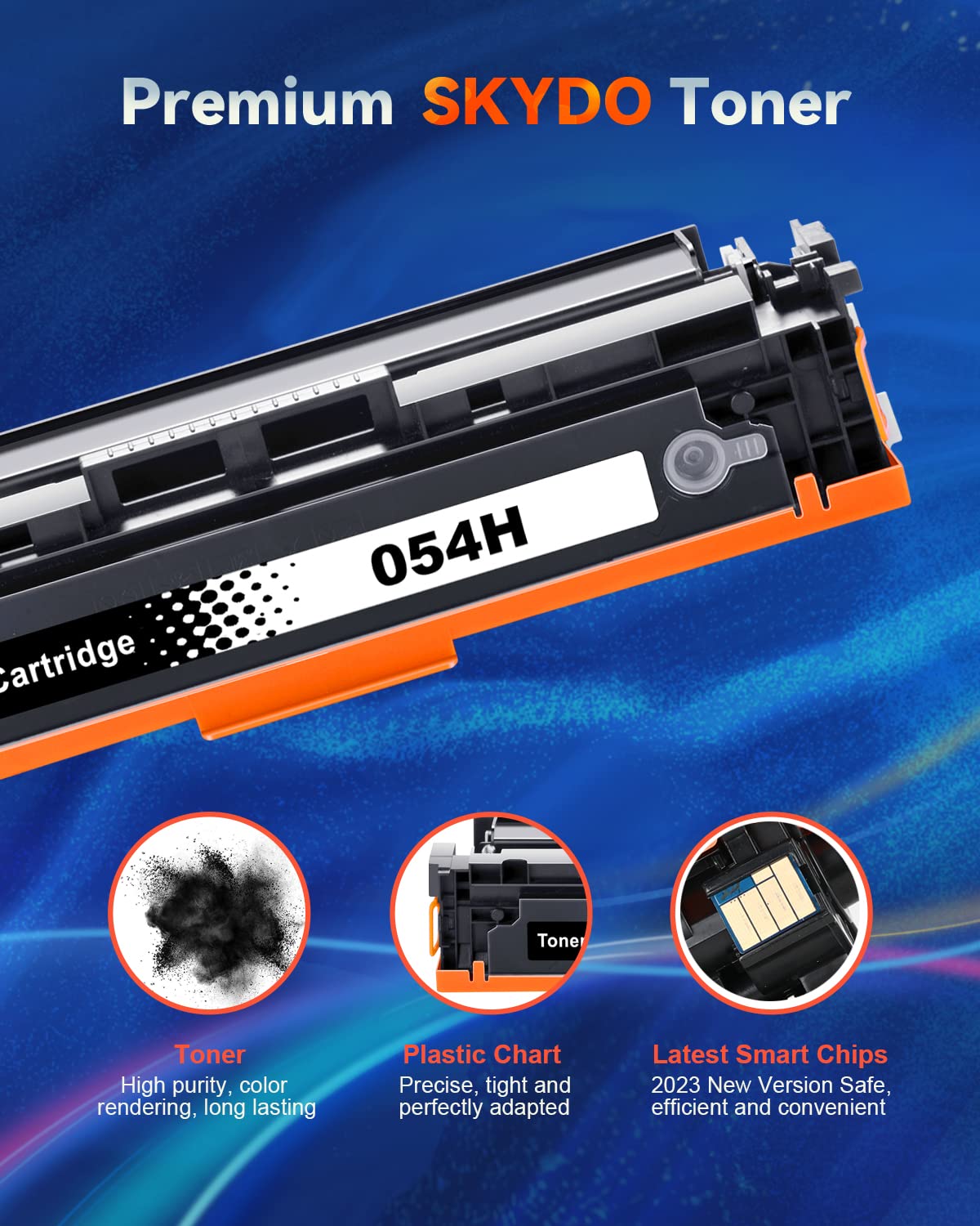 Skydo Cartuccia Toner compatibile per Canon 054 054H CRG-054 CRG-054H per Canon Color ImageCLASS LBP-620 LBP-621cw LBP-622cdw LBP-623cdw MF-640C MF-641cw MF-642cdw MF-643cdw MF-644cdw MF645cx (Nero)