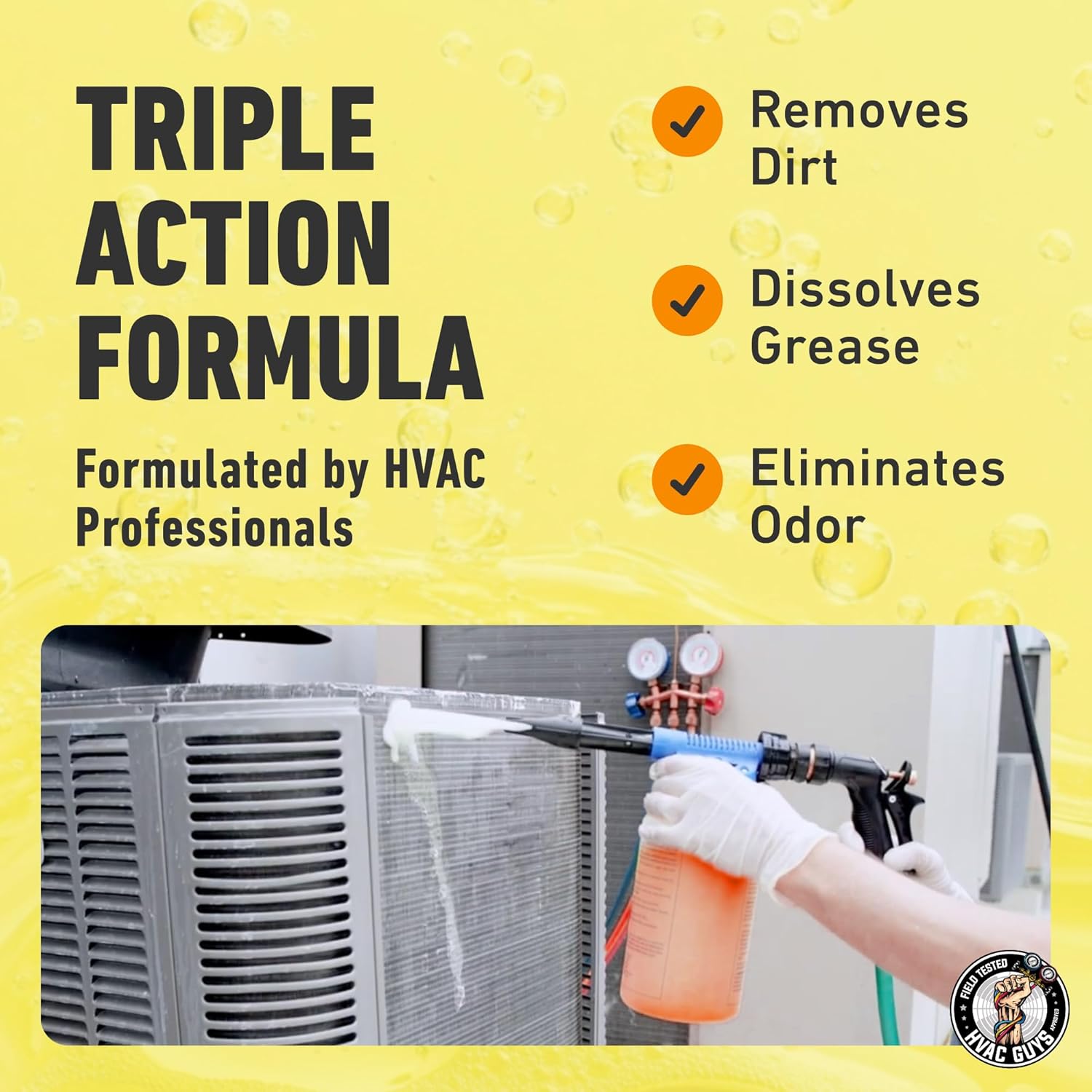 Leak Saver AC Coil Cleaner for All Condensers & Evaporators | No Rinse Evaporator Coil Cleaner | 4:1 to 10:1 Dilution Ratio - 1 Gallon