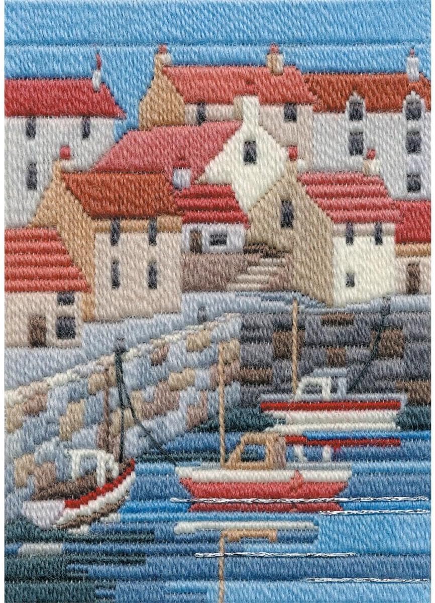 Bothy Threads Counted Long Stitch Kit Seasons - Coastal Summer, 24x17cm, DW14MLS6