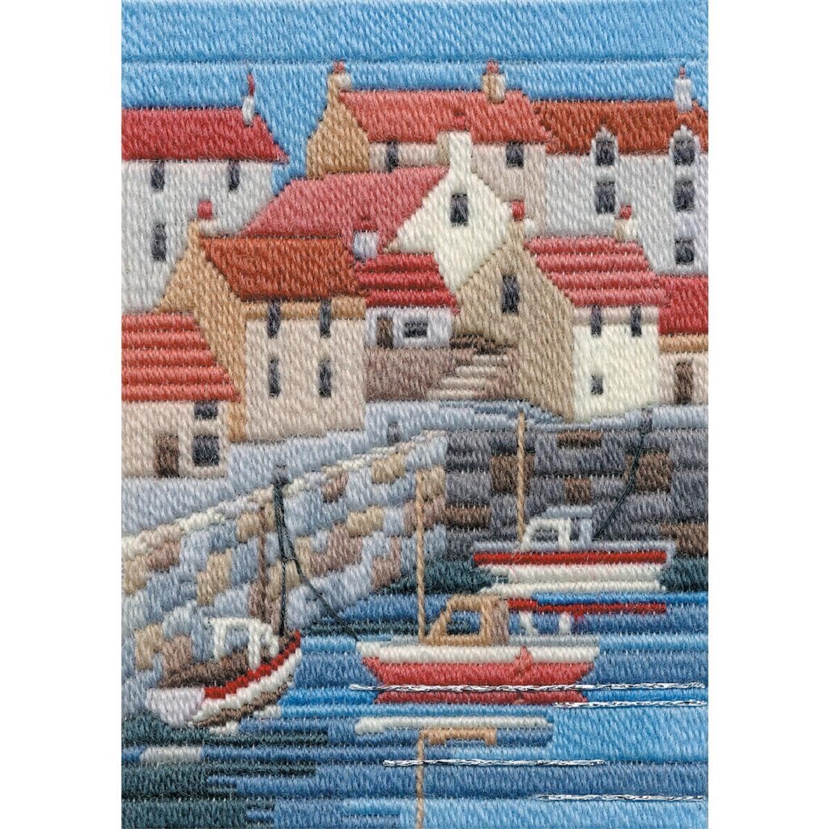 Bothy Threads counted Long Stitch Kit ""Seasons - Coastal Summer "", 24x17cm, DW14