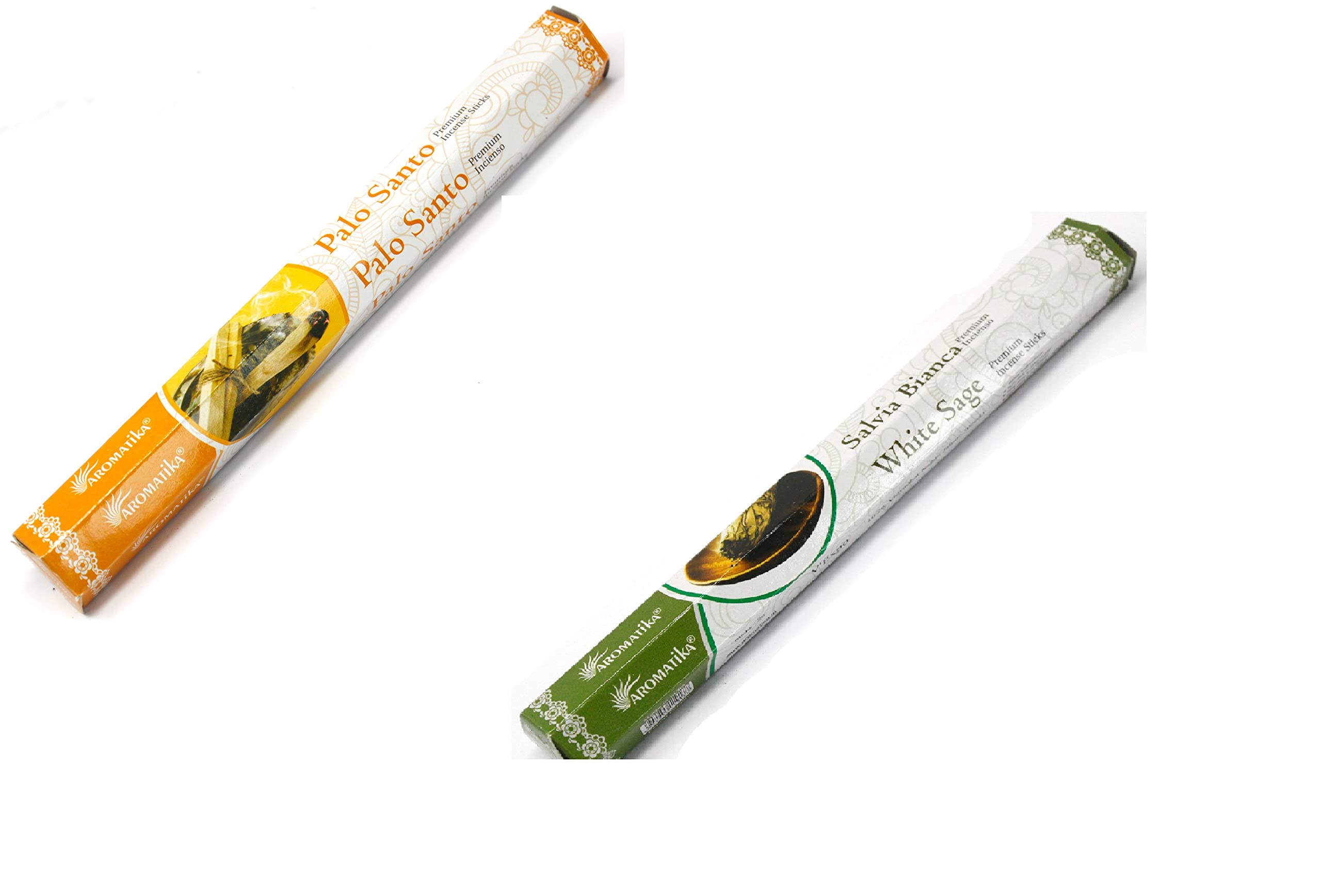 White Sage & Palo Incense Sticks Set (Pack of 1 each )