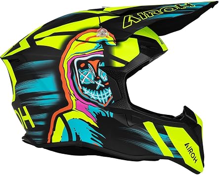 Airoh Wraaap Cyber Yellow Matt Xs