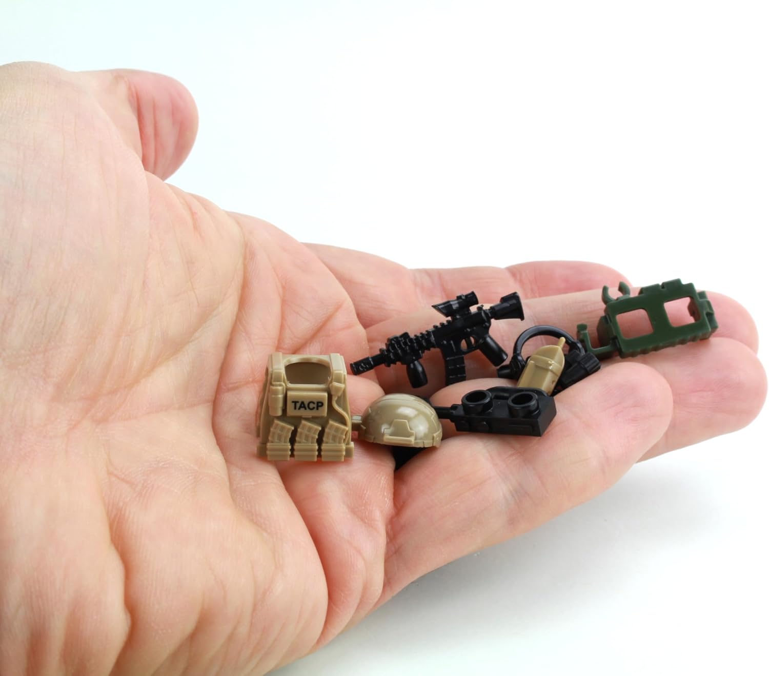 Battle Brick Battle Bag TACP Custom Minifig Weapons Pack Compatible with LEGO® Minifigures image 3