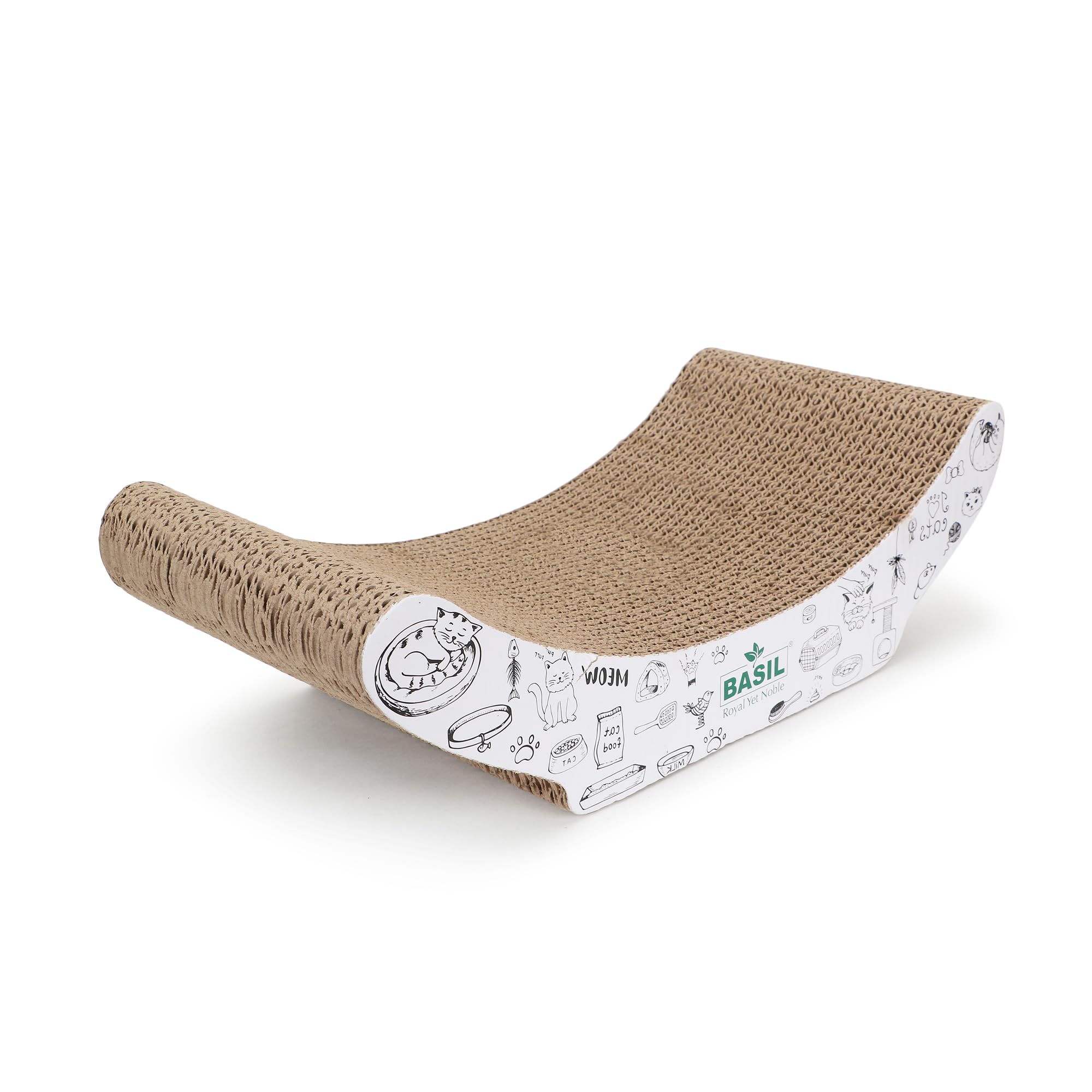 Basil Cardboard Scratcher with Cat Nip (All Side Scratcher) for More Attraction by The cat (B098R244VZ) Amazon Price History, Amazon Price Tracker