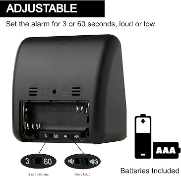 60-Minute Visual Timer- Clock Timer for Kids- Time Management Tool- Silent Countdown Timer-Multipurpose- Practical- Easy to Use (Black)