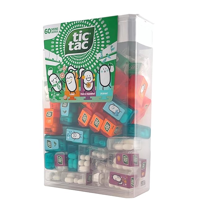 Tic Tac Box 60 Mini Cajas (Menta, Naranja, Hierbabuena, Durazno y Maracuyá) 234g miniatura 3