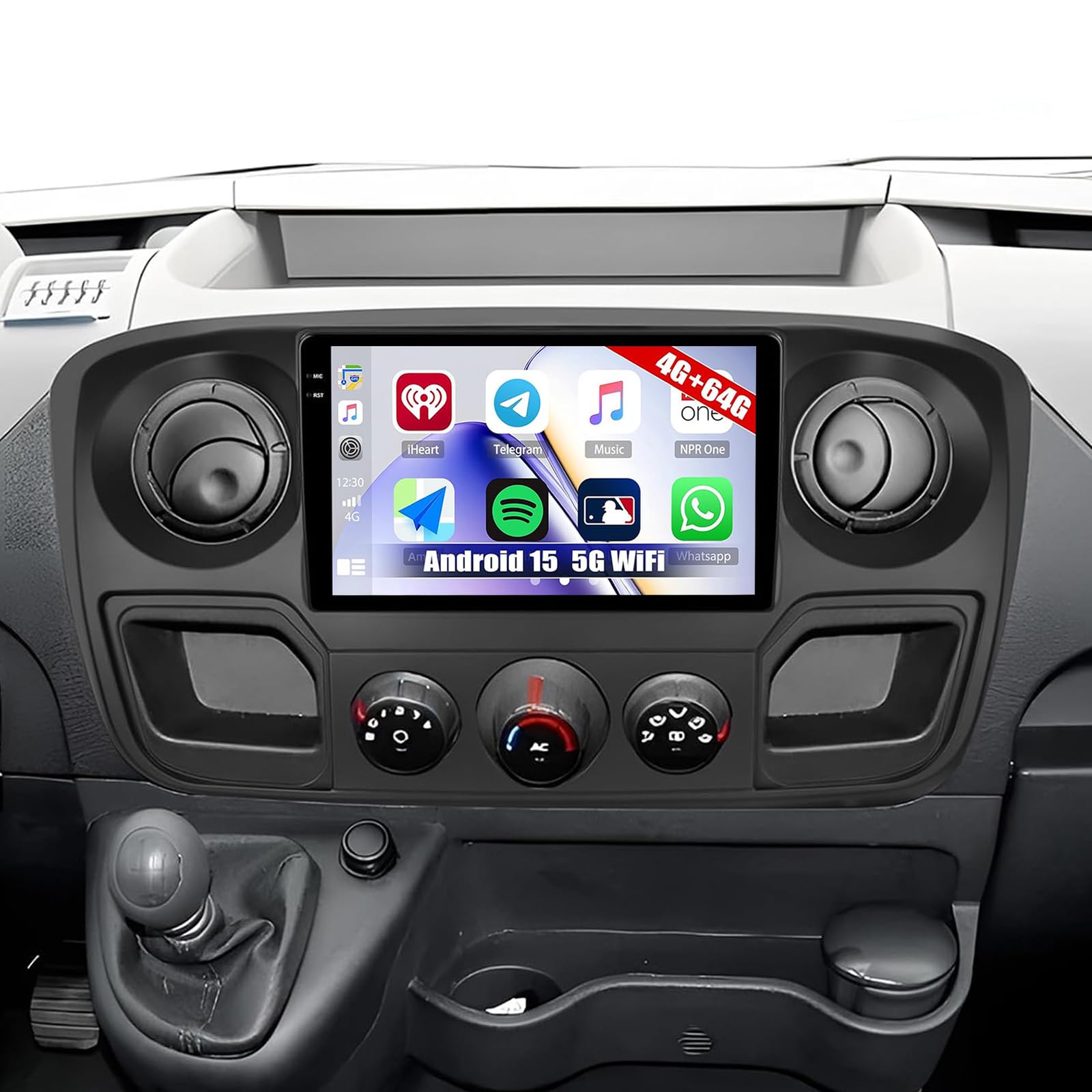 Do Renault Master X62 2011-2017 Radio Samochodowe Stereo Z Bezprzewodowym CarPlay Android Auto 10 Cali 1280 * 720 Ekran Dotykowy Radio Samochodowe Z Android 15 GPS Bluetooth Mirror-Link FM(Color:M700)